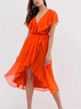 ASOS faux wrap dress